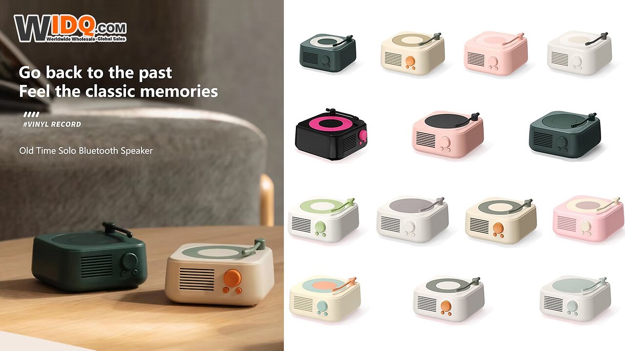 🎶 Retro Bluetooth Speaker with Night Light – Perfect Gift Idea! 🎁