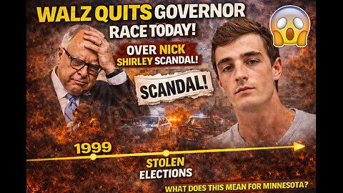 Walz QUITS Governor Race TODAY Over Nick Shirley Scandal! 😱