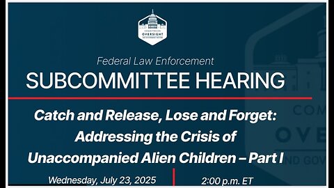 Oversight Cmte DHS IG: Catch and Release, Lose and Forget