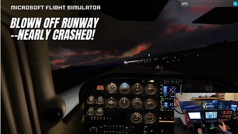 🌪️ Blown Off Runway in Bratislava 🇸🇰 | MSFS 2020 | Wind Nearly Slams My Cessna 172!