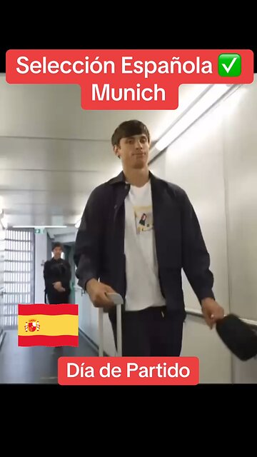 Spanish Football Team arrived in Munich for UEFA Final