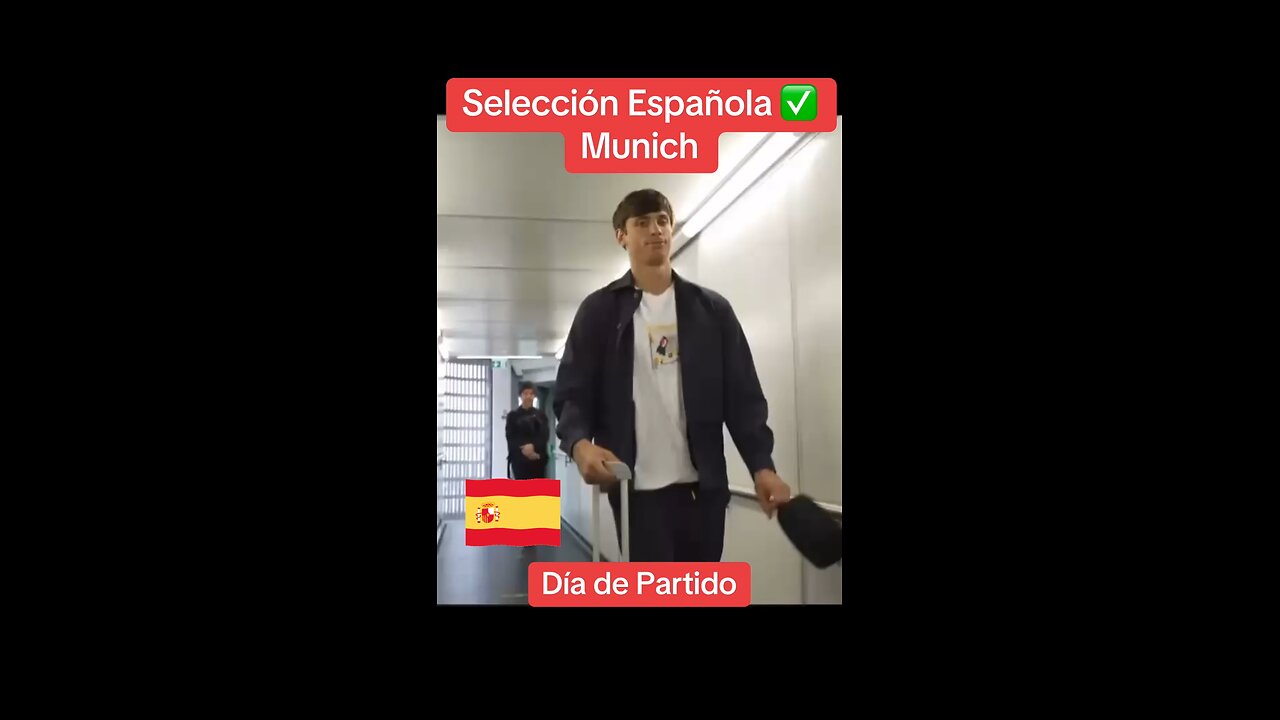 Spanish Football Team arrived in Munich for UEFA Final
