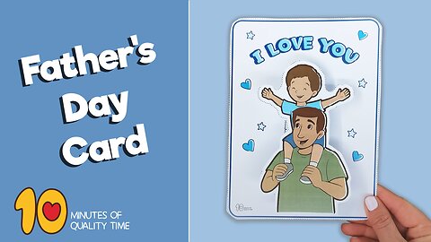 I Love You Father's Day Card Craft
