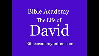 The Life of David 1 Samuel 19:1-11 Lesson 9