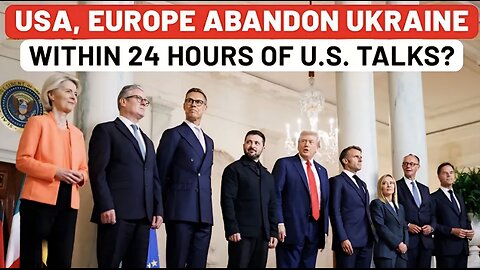 Scared Of Putin, USA & Europe Start Abandoning Biggest Plan For Ukraine Within 24 Hrs Of Trump Meet?