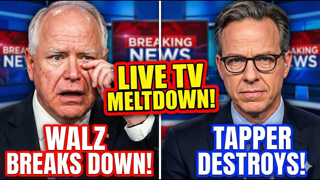 Tim Walz BREAKS DOWN After Jake Tapper DESTROYS Him On LIVE TV!