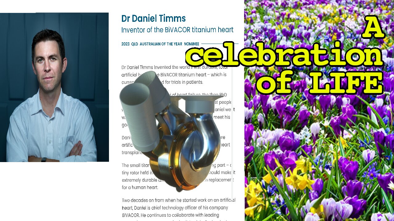 St George's Day, Spring Flowers and an Artificial Heart
