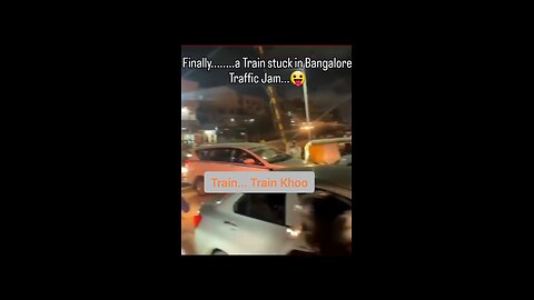 Train stuck in Marathalli traffic jam. You can’t beat this_...New record #bangalore, #nammaban