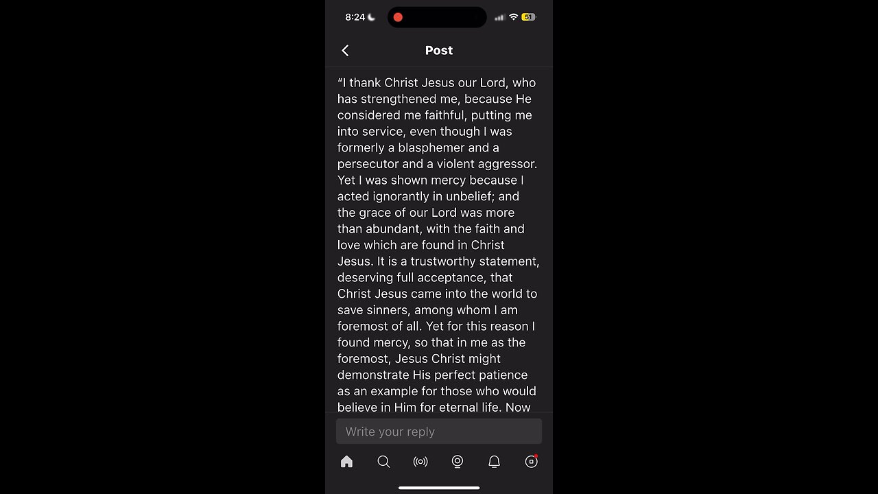 1 Timothy 1:12–17 | Paul’s Testimony of Grace and Mercy ✝️ #BibleReading