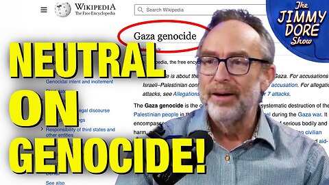 WHITEWASHES Gaza Genocide - Wikipedia Founder