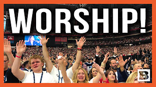 Beautiful! Thousands WORSHIP God at Charlie Kirk's Packed Memorial