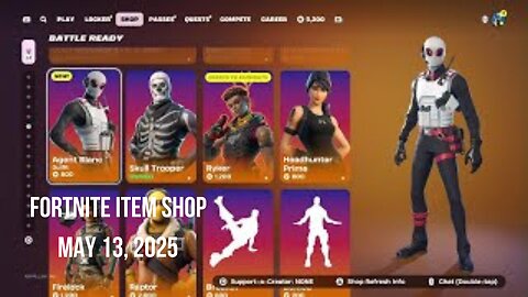 Fortnite Item Shop|May 13, 2025(*New* Agent Blanc Skin)