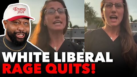 White Liberal Woman CRASHES OUT After GETTING DISMANTLED In Debate About Trump
