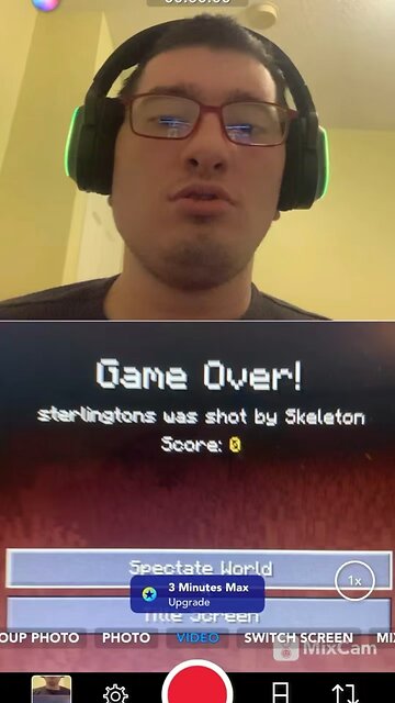 You won’t believe what happened to me. I got killed by a skeleton in Minecraft today.