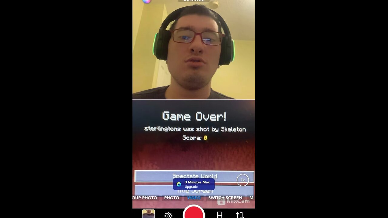 You won’t believe what happened to me. I got killed by a skeleton in Minecraft today.