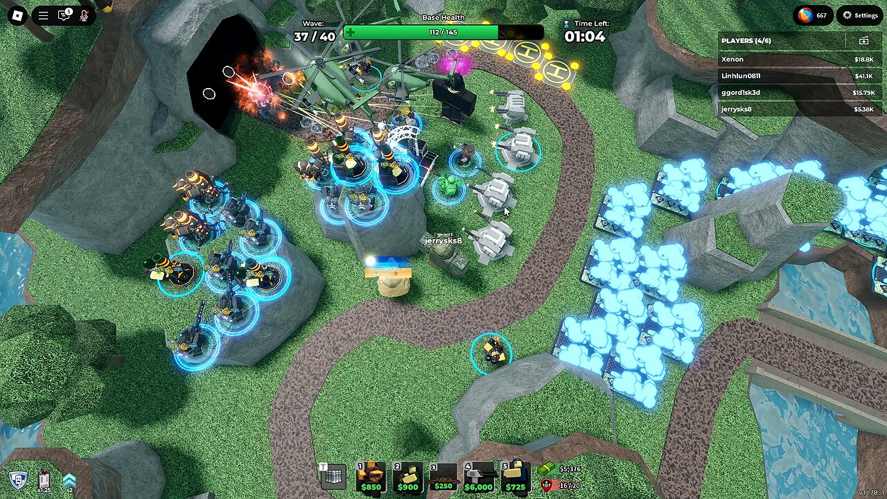 Playing Tower Defence Simulator in Roblox - (No Commentary).