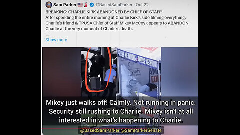 Charlie Kirk's TPUSA Chief of Staff Mind-Blowing Behavior the Second Charlie was Assassinated