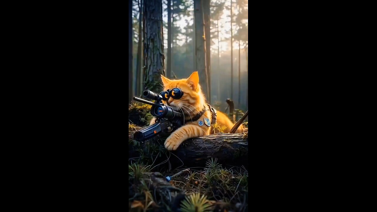 cat shoot at tiger