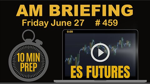 AM Briefing: | Preparing ES Traders For Our Emini and MES Micros Futures Trading Room