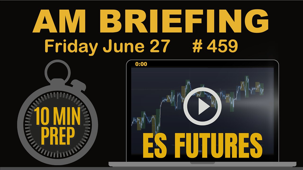 AM Briefing: | Preparing ES Traders For Our Emini and MES Micros Futures Trading Room