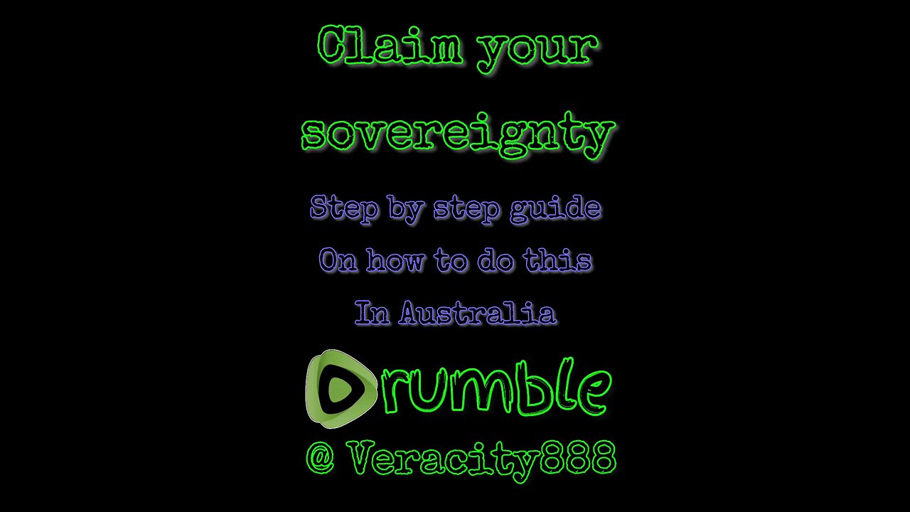 Claim Your Sovereignty