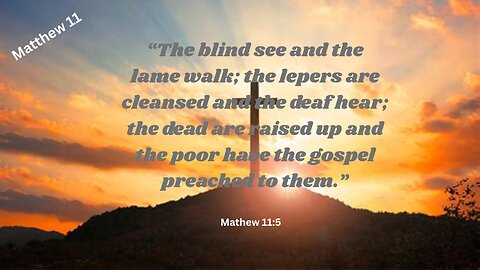 Matthew 11 : John the Baptist in Prison