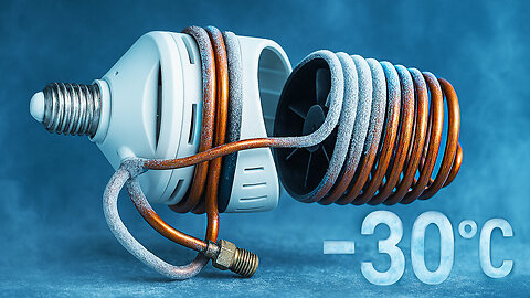 Cooler X ❄️ — DIY Freezing Air Conditioner from a Fluorescent Lamp | AC Cool Air Down to -35°C
