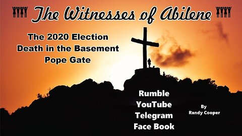 The 2020 Election Death in the Basement Pope Gate