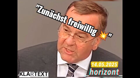 Zunächst freiwillig...