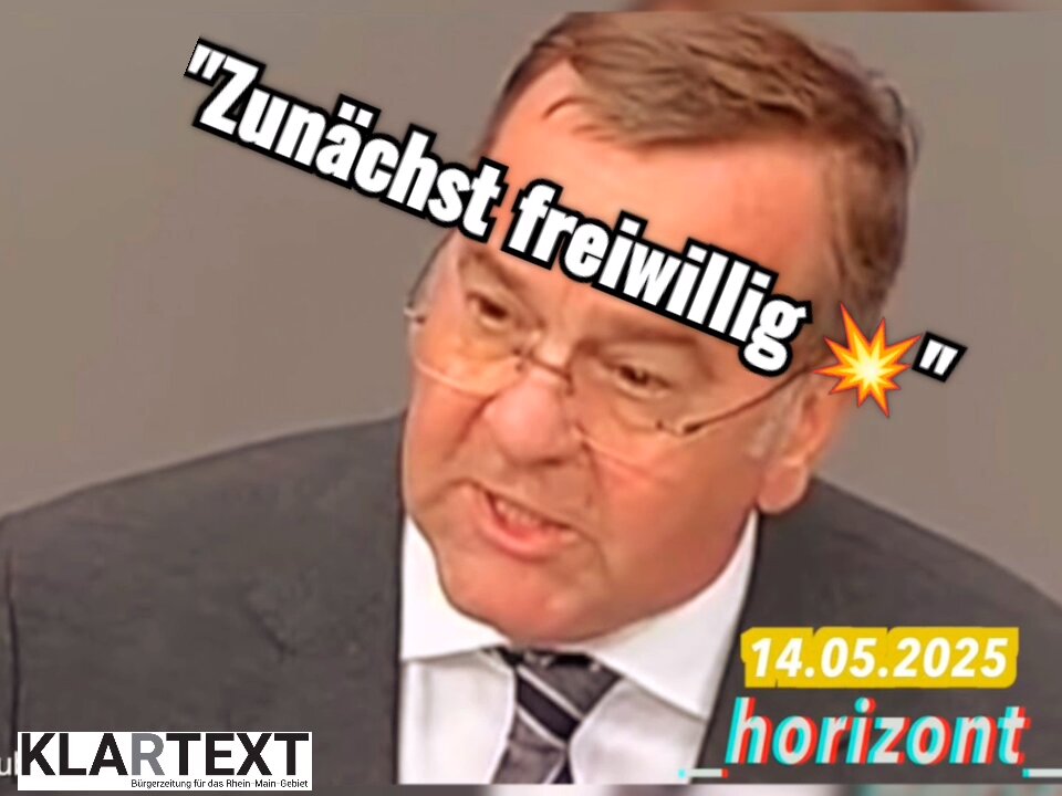 Zunächst freiwillig...