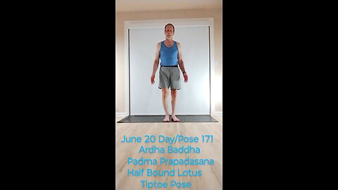 Ardha Baddha Padma Prapadasana / Half Bound Lotus Tiptoe Pose