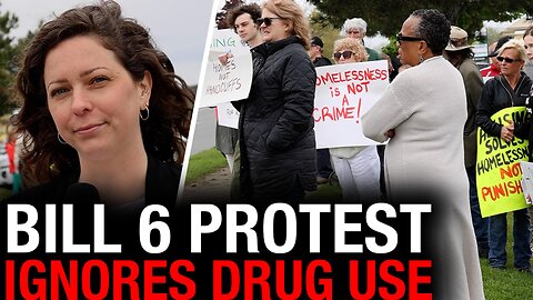 Bill 6 protesters decry homeless criminalization while dodging public drug crackdown