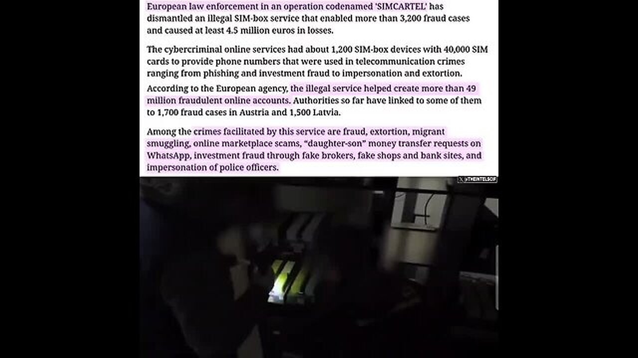 SIM farm powering 49 MILLION FAKE ACCOUNTS used for GLOBAL FRAUD dismantled by