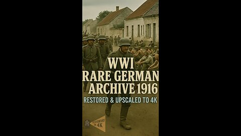 WW1 Assault: 1916 German Infantry & Trench Raids Restored in 4K! 🪖💥