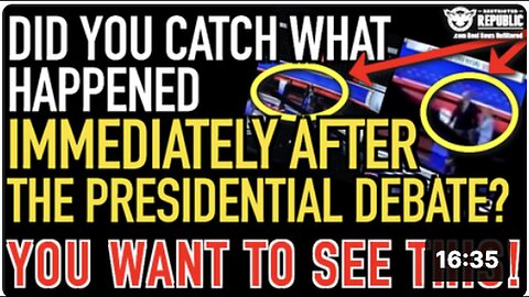 "Did You Notice What Happened Post-Presidential Debate? Must-Watch Event!"