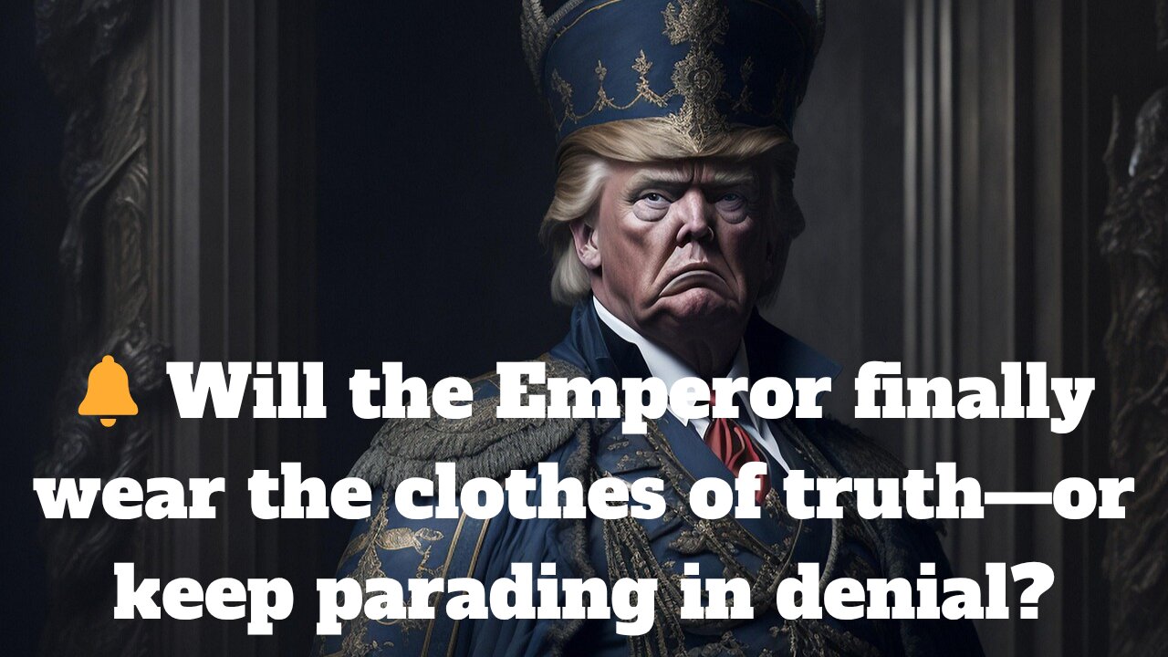 🔔 Will the Emperor finally wear the clothes of truth—or keep parading in denial?
