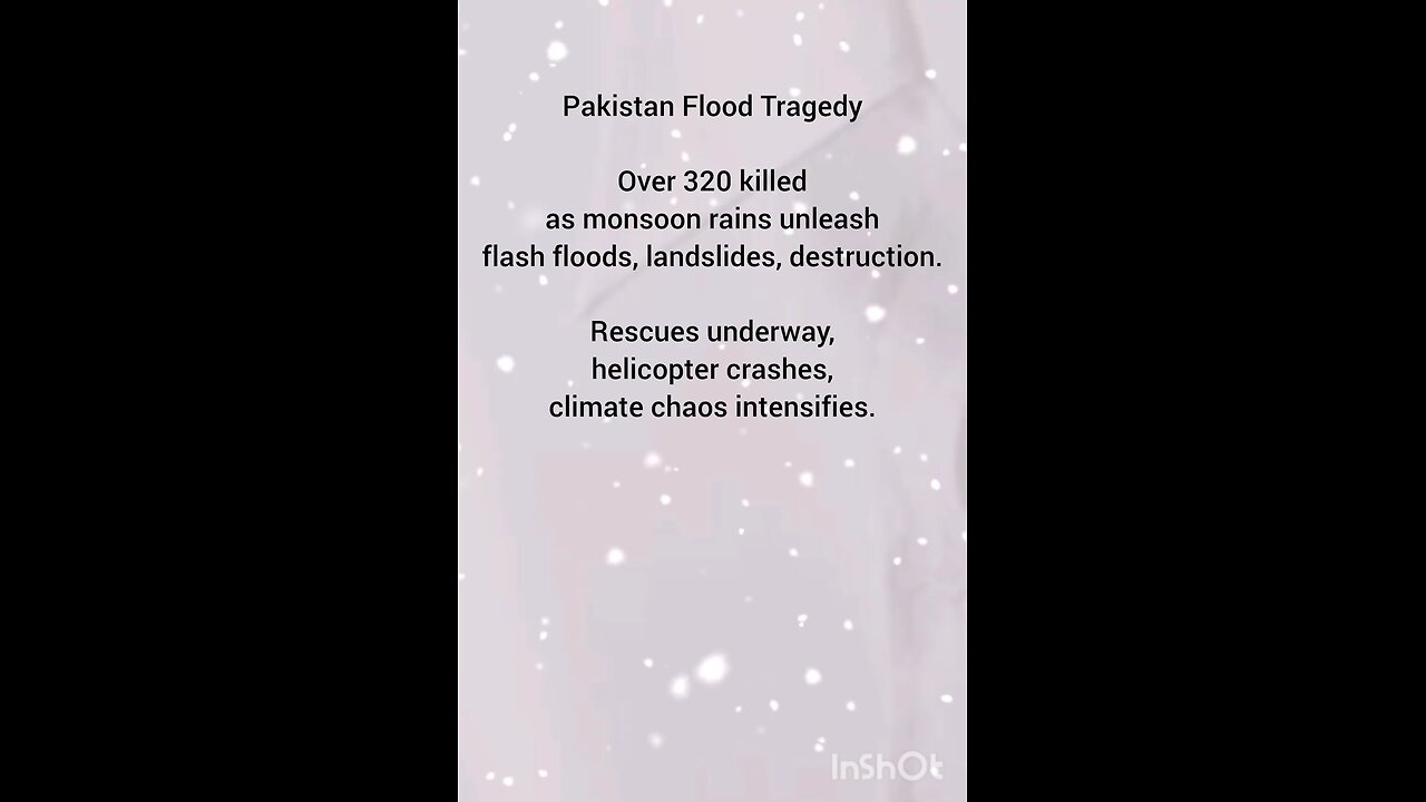Pakistan Flood Tragedy