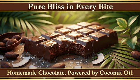 "Homemade Chocolate Bars with Coconut Oil | Easy Healthy Recipe"
