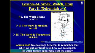 Nehemiah Lesson-04: Work, Watch, Pray (Part II)