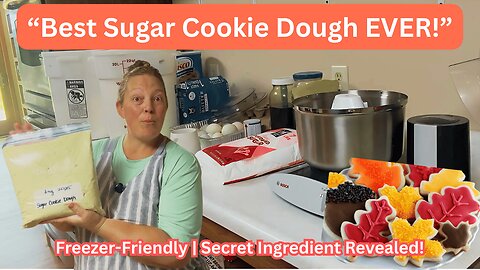 The Fluffiest Sugar Cookie Dough EVER | My Secret Recipe + Freezer Tips! #EveryBitCounts