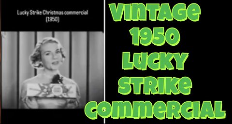 Anthony Cumia, 1950 lucky strikes Christmas commercial