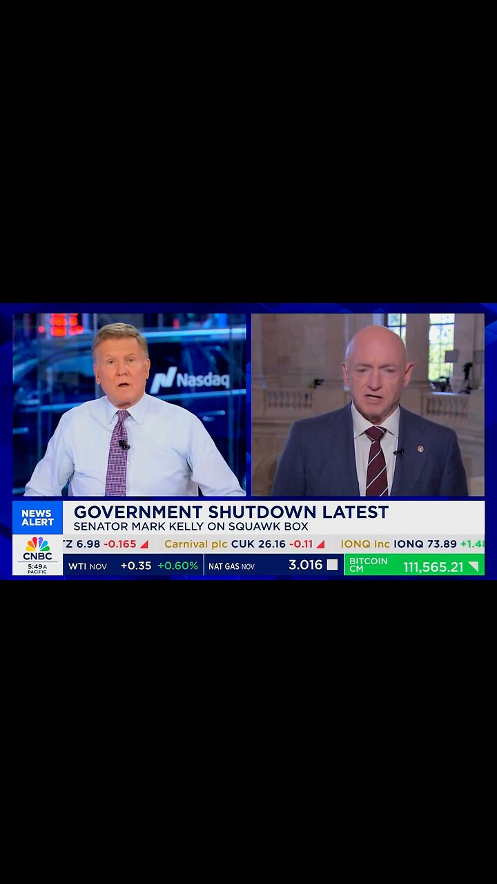 CNBC SHUTS DOWN Mark Kelly Over Govt Shutdown