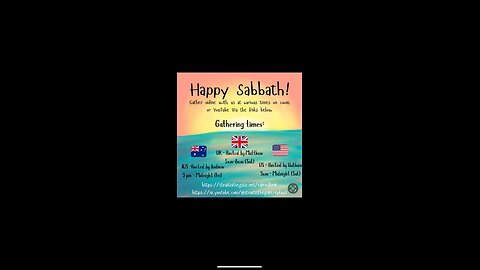 Come hang out for sabbath!