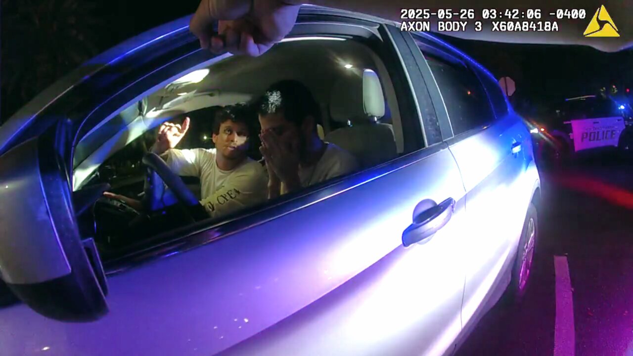 Terrified driver VS defiant passenger in Florida traffic stop