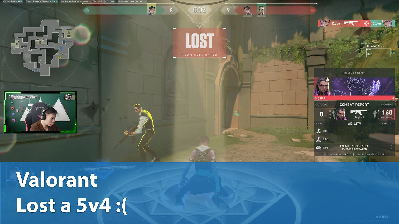 Lost a 5v4 :( | Competitive 1W-3L | Valorant