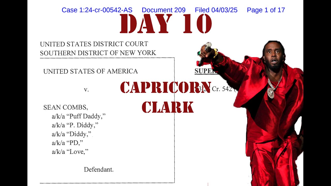 United States v. Combs: Diddy on Trial Day 10 (May 27, 2025)