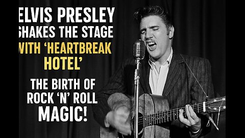 Elvis Presley Shakes the Stage with “Heartbreak Hotel” – The Birth of Rock 'n' Roll Magic!