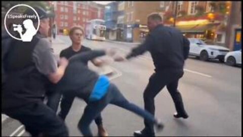 Welcome to the UK where migrants attack on you randomly in the street