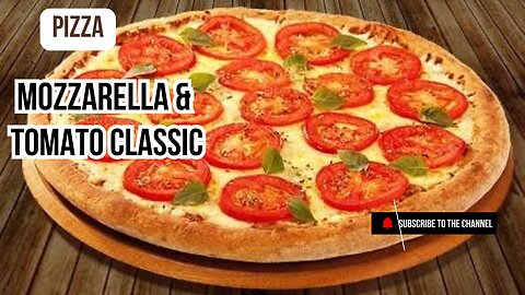 Mozzarella & Tomato Pizza – A Timeless Classic! 🍕🍅