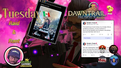 『WHM lvl 100』R&R Final Fantasy XIV | Elon vs Trump, Day 4 LA Riots, Splitgate CEO apologizes